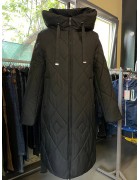 803#1 чорн. Куртка жіноча зима Calores ВЕРБЛЮЖА ВОВНА  XL-6XL (100см) по 6шт