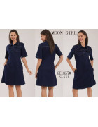 GE1857# т.син. Плаття жіноче S-2XL по 5