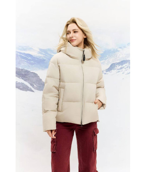 M25-497#1414 беж Куртка жіноча 42-50 по 5
