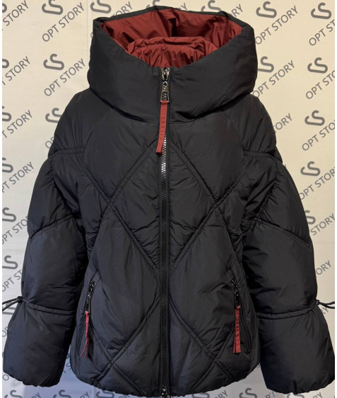 M25-599#1402 чорн. Куртка жіноча 42-48 по 4