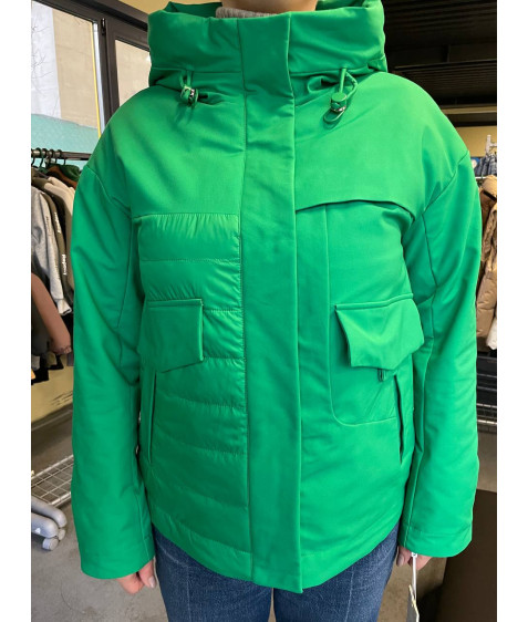 V24-096#1059 зелен. Куртка жіноча 42-52 по 6