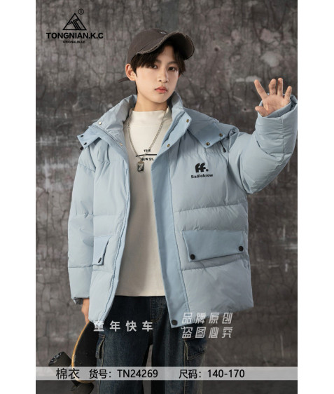 TN24269 блакит. Куртка хлопчик 140-170 по 4