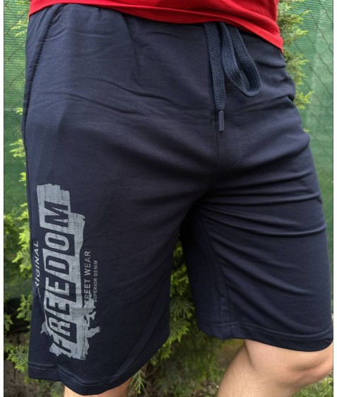 DJ21047 т.синій Шорти чоловічі M-2XL по 4