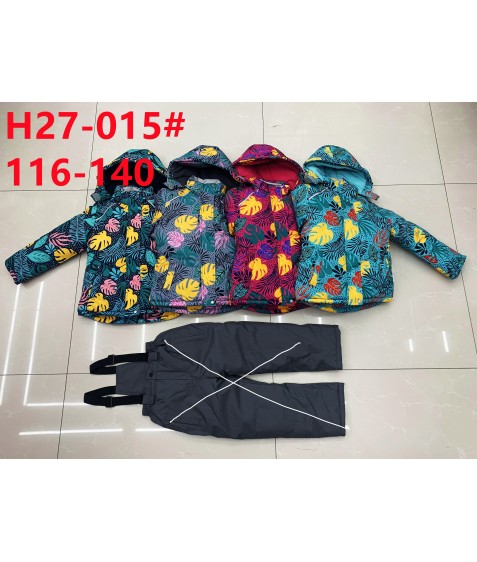 H27-015 серый Куртка девочка 116-140  по5