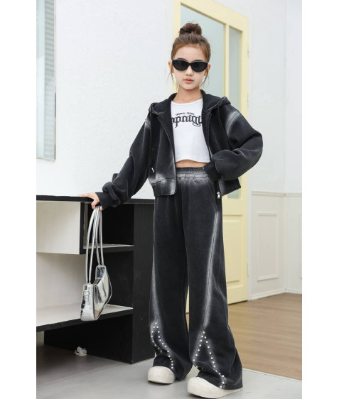 68021# чорн. Костюм дитячий 120-160 по 5