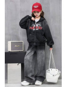 68002# чорн. Костюм дитячий 120-160 по 5