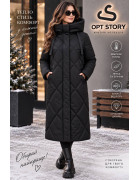 238-1#1 чорн Куртка жіноча CAROLES Верблюд 3XL-8XL по 6