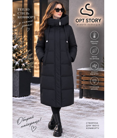 24012#1 чорн.Куртка жіноча Caroles XL-6XL по 6