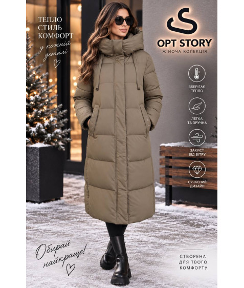 24012#55 корич.Куртка жіноча Caroles XL-6XL по 6