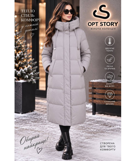 24012#61 св.сіра Куртка жіноча Caroles XL-6XL по 6