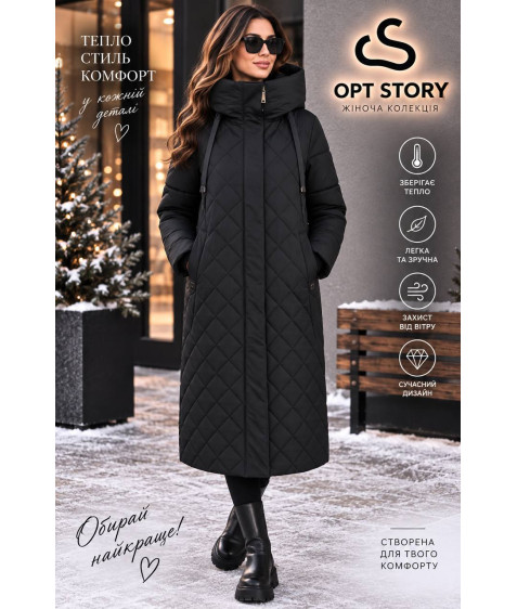 3357#1 чорн.Куртка жіноча Caroles ВерблюдXL-6XL(105см) по 6