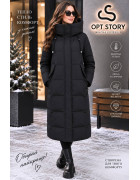 5017#1 чорн.Куртка жіноча Caroles L-5XL(102см) по 6