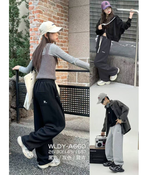 A660 чорн. Сп. штани дитячі ФЛІС 26-30 по 5