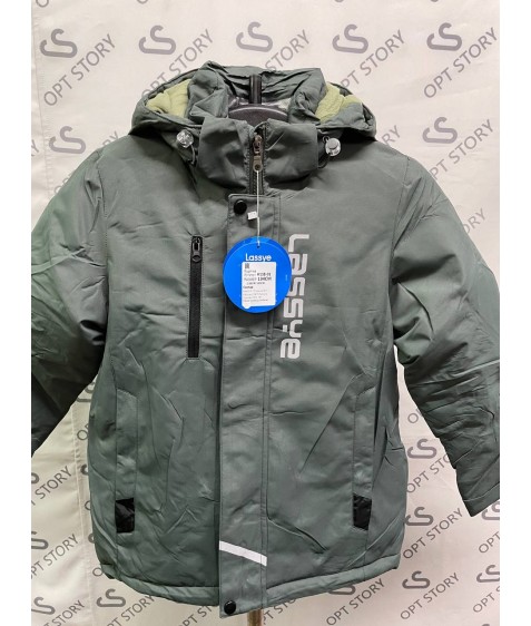 H118-01 Куртка мал. термо хаки 116-140 по 5