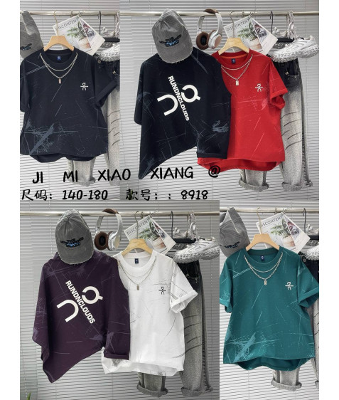 8918 біл Футболка дитяча 140-180 по 5