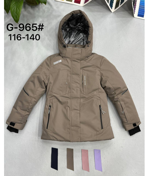 G-965 чорн. Куртка дитяча 116-140 по 5