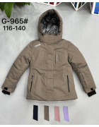 G-965 пудра. Куртка дитяча 116-140 по 5