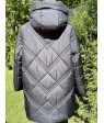 163#1 чорний Куртка жіноча зима Calores ВЕРБЛЮЖА ВОВНА  4XL-9XL (90 см) по 6шт