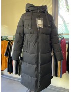 829#1 чорний Куртка жіноча зима Calores XL-6XL (105см) по 6шт
