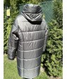 879#34 т. кава Куртка жіноча зима Calores ВЕРБЛЮЖА ВОВНА  4XL-9XL (100см) по 6шт