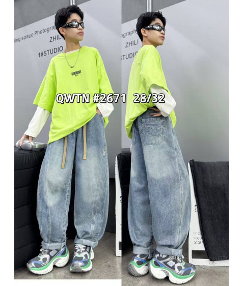 2671 син Джинси дитячі 28-32 по 5