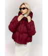 M25-495#1461 бордо Куртка жіноча OVERSIZE 42-44-46 по 3