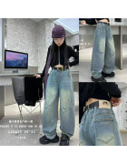 C25823 сір. Джинси дівчинка 28-32 по 5