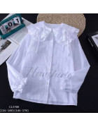 C1370# біл. Блузка дівчинка 146-170 по 5