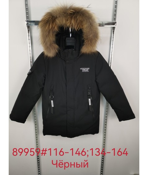 89959 черный Куртка мал Venidisе 134-164 по 6