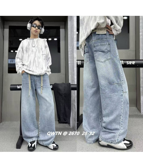 2670 син Джинси дитячі 28-32 по 5