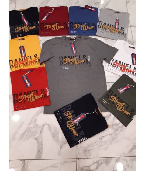 DJ2843 чорн. Футболка чоловіча 3XL-6XL по 4