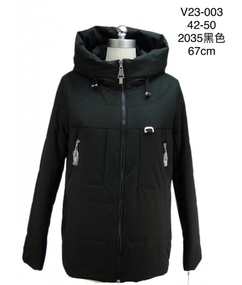 V23-003#2035 Куртка жіноча чорна 42-50 по 5