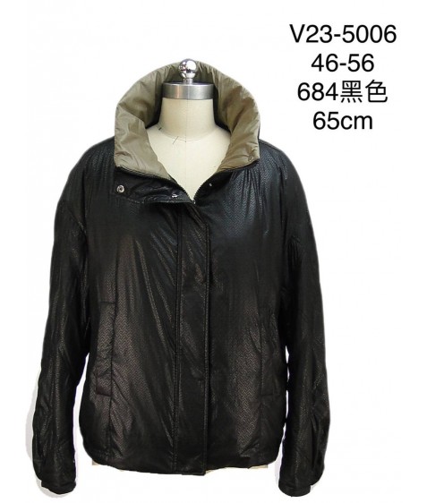 V23-5006#684 Куртка жіноча чорний 44-54 по 6